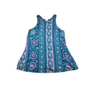 ANTHROPOLOGIE Akemi‎ + Kin Epoca Lace Crochet Back Floral Tank Top Size Small